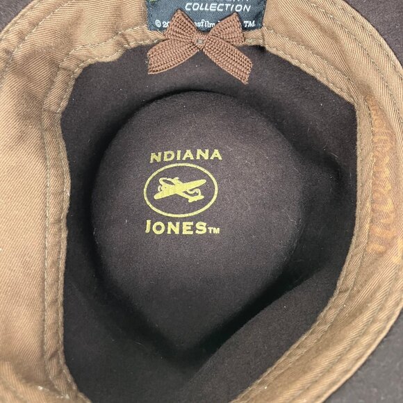 Indiana Jones Hat Men's Adjustable Brown Wool Size Small 2008 - Picture 7 of 10